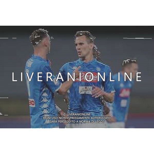 18-05-2019 NAPOLI CAMPIONATO DI CALCIO SERIE A NAPOLI INTER 4-1 NELLA FOTO: ARKADIUSZ MILIK, FABIAN RUIZ FOTO MOSCA, AG. LIVERANI