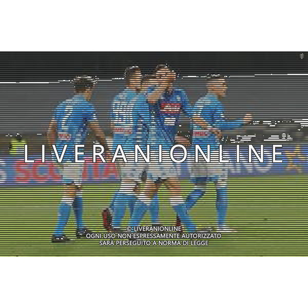 18-05-2019 NAPOLI CAMPIONATO DI CALCIO SERIE A NAPOLI INTER 4-1 NELLA FOTO: ESULTANZA FABIAN RUIZ FOTO MOSCA, AG. LIVERANI