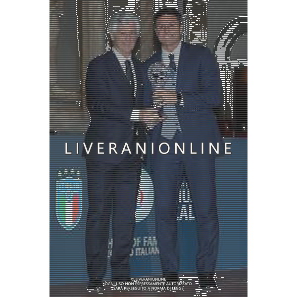 Ottava Edizione - Hall of Fame del Calcio Italiano Firenze - 20.05.2019 Nella Foto:Javier Zanetti e Gianni Rivera /Ph.Vitez-Ag. Aldo Liverani