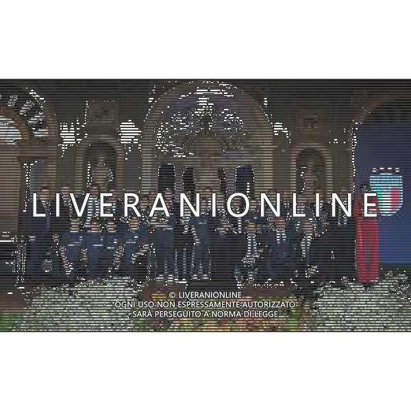 Ottava Edizione - Hall of Fame del Calcio Italiano Firenze - 20.05.2019 Nella Foto:Francesco Totti, Javier Zanetti, Massimiliano Allegri, Antonio Matarrese, Nicola Rizzoli, Giancarlo Antognoni, Milena Bertolini,Igor Trocchia foto di Gruppo con la giuria di giornalisti /Ph.Vitez-Ag. Aldo Liverani