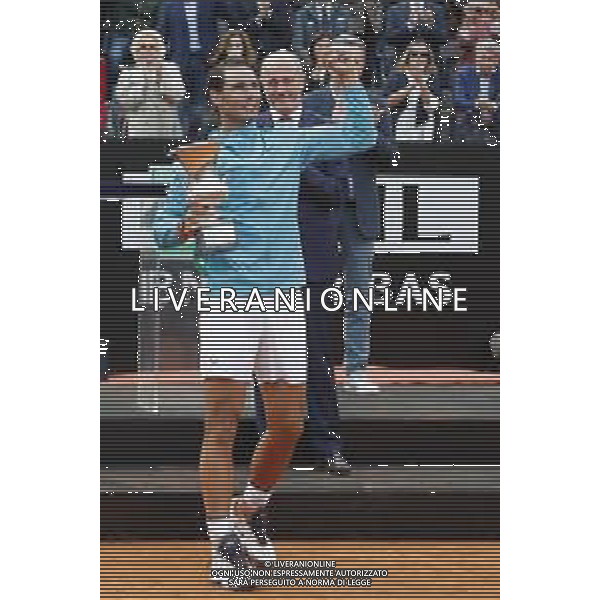 Roma 19/05/2019 - INTERNAZIONALI BNL D\' Italia 2019 - Finale Maschile - Novak Djokovic vs Rafael Nadal - nella foto: Rafael Nadal ©Claudio Zamagni/Agenzia Aldo Liverani s.a.s. Rafael Nadal during the Final Match between Novak Djokovic and Rafael Nadal at the The Internazionali BNL d\'Italia 2019 at Foro Italico on May 19, 2019 in Rome, Italy. Photo Credit by Claudio Zamagni-Aldo Liverani Photo Agency / AGENZIA ALDO LIVERANI SAS