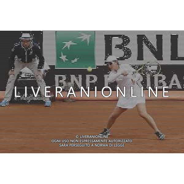 Roma 13/05/2019 - INTERNAZIONALI BNL D\' Italia 2019 - Saisai Zheng vs Gabrine Muguruza nella foto: Saisai Zheng ©Claudio Zamagni/Agenzia Aldo Liverani s.a.s. Saisai Zheng in action during the Woman Singles match between Saisai Zheng and Gabrine Muguruza at The Internazionali BNL d\'Italia 2019 at Foro Italico on May 13, 2015 in Rome, Italy. / AGENZIA ALDO LIVERANI SAS