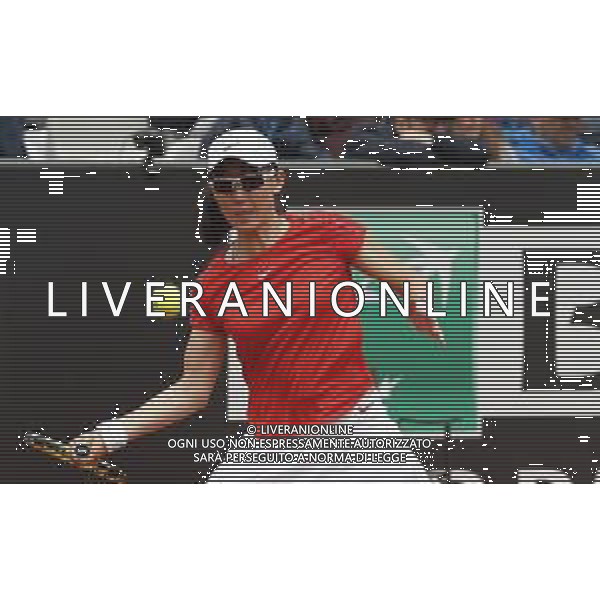 Roma 13/05/2019 - INTERNAZIONALI BNL D\' Italia 2019 - Saisai Zheng vs Gabrine Muguruza nella foto: Saisai Zheng ©Claudio Zamagni/Agenzia Aldo Liverani s.a.s. Saisai Zheng in action during the Woman Singles match between Saisai Zheng and Gabrine Muguruza at the The Internazionali BNL d\'Italia 2019 at Foro Italico on May 13, 2015 in Rome, Italy. / AGENZIA ALDO LIVERANI SAS