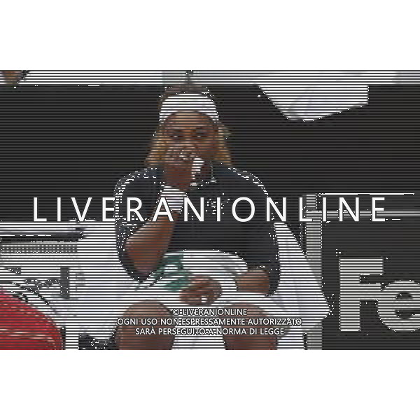 Roma 13/05/2019 - INTERNAZIONALI BNL D\' Italia 2019 - Serena Williams vs Rebecca Peterson nella foto: Serena Williams ©Claudio Zamagni/Agenzia Aldo Liverani s.a.s. Serena Williams in action during the Woman Singles match between Serena Williams and Rebecca Peterson at the The Internazionali BNL d\'Italia 2019 at Foro Italico on May 13, 2015 in Rome, Italy. / AGENZIA ALDO LIVERANI SAS