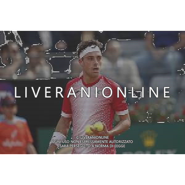 Roma 13/05/2019 - INTERNAZIONALI BNL D\' Italia 2019 - Alex de Minaur vs Marco Cecchinato nella foto: Marco Cecchinato ©Claudio Zamagni/Agenzia Aldo Liverani s.a.s. Marco Cecchinato in action during the Woman Singles match between Alex de Minaur and Marco Cecchinato at The Internazionali BNL d\'Italia 2019 at Foro Italico on May 13, 2015 in Rome, Italy. / AGENZIA ALDO LIVERANI SAS