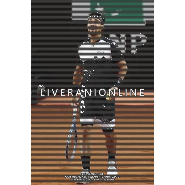 Roma 13/05/2019 - INTERNAZIONALI BNL D\' Italia 2019 - Jo-Wilfried Tsonga vs Fabio Fognini nella foto: Fabio Fognini ©Claudio Zamagni/Agenzia Aldo Liverani s.a.s. Fabio Fognini in action during the Mens Singles match between Jo-Wilfried Tsonga and Fabio Fognini at The Internazionali BNL d\'Italia 2019 at Foro Italico on May 13, 2015 in Rome, Italy. / AGENZIA ALDO LIVERANI SAS