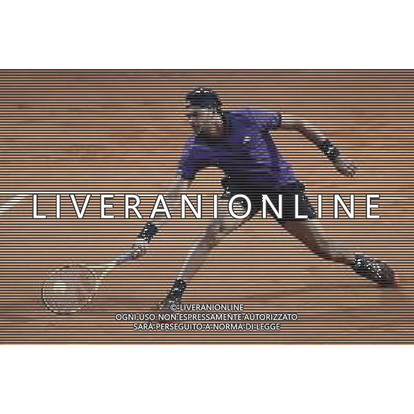Roma 13/05/2019 - INTERNAZIONALI BNL D\' Italia 2019 - Jo-Wilfried Tsonga vs Fabio Fognini nella foto: Jo-Wilfried Tsonga ©Claudio Zamagni/Agenzia Aldo Liverani s.a.s. Jo-Wilfried Tsonga in action during the Mens Singles match between Jo-Wilfried Tsonga and Fabio Fognini at the The Internazionali BNL d\'Italia 2019 at Foro Italico on May 13, 2015 in Rome, Italy. / AGENZIA ALDO LIVERANI SAS