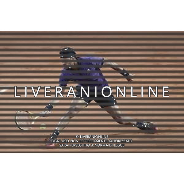 Roma 13/05/2019 - INTERNAZIONALI BNL D\' Italia 2019 - Jo-Wilfried Tsonga vs Fabio Fognini nella foto: Jo-Wilfried Tsonga ©Claudio Zamagni/Agenzia Aldo Liverani s.a.s. Jo-Wilfried Tsonga in action during the Mens Singles match between Jo-Wilfried Tsonga and Fabio Fognini at The Internazionali BNL d\'Italia 2019 at Foro Italico on May 13, 2015 in Rome, Italy. / AGENZIA ALDO LIVERANI SAS