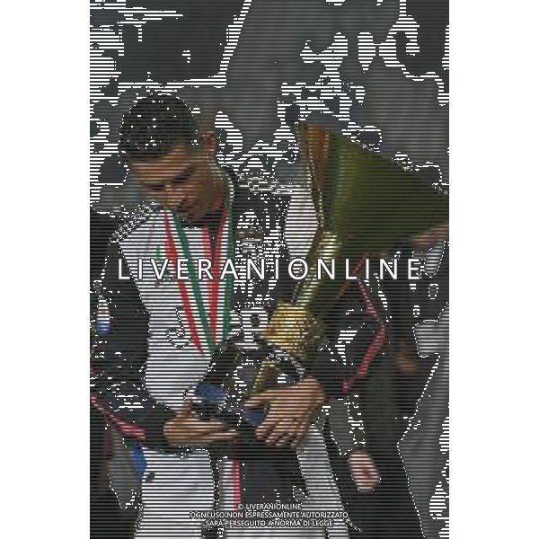 Torino 19-05-2019 Stadio Allianz Stadium Juventus vs Atalanta Serie A Tim 2018-2019 ©Falzone/Agenzia Aldo Liverani Nella foto: Cristiano Ronaldo con la coppa - Premiazione e Festeggiamenti a fine gara per la vittoria dello scudetto / AGENZIA ALDO LIVERANI SAS