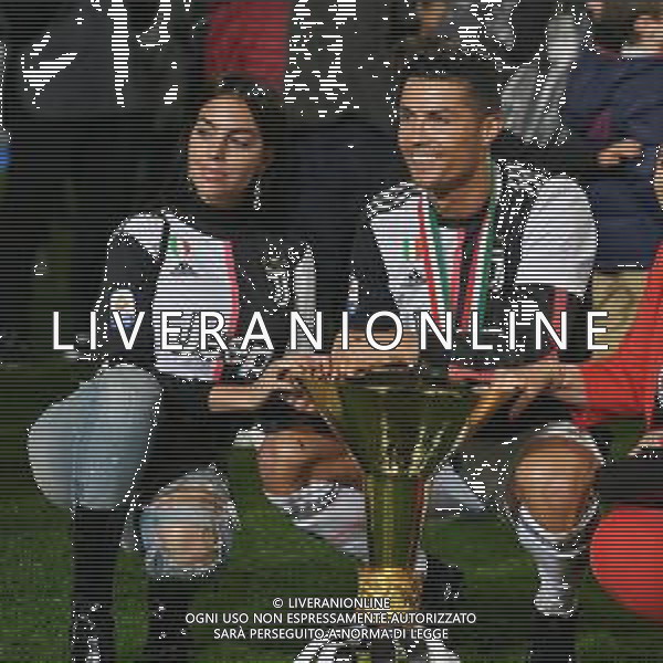 Torino 19-05-2019 Stadio Allianz Stadium Juventus vs Atalanta Serie A Tim 2018-2019 ©Falzone/Agenzia Aldo Liverani Nella foto: Cristiano Ronaldo e Giorgina con la coppa - Premiazione e Festeggiamenti a fine gara per la vittoria dello scudetto / AGENZIA ALDO LIVERANI SAS