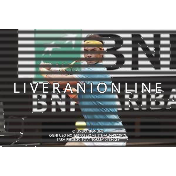 Roma 18/05/2019 - INTERNAZIONALI BNL D\' Italia 2019 - maschili - Stefanos Tsitsipas vs Rafael Nadal - nella foto: Rafael Nadal ©Claudio Zamagni/Agenzia Aldo Liverani s.a.s. Rafael Nadal during the semi-finals match between Stefanos Tsitsipas and Rafael Nadal at the The Internazionali BNL d\'Italia 2019 at Foro Italico on May 18, 2019 in Rome, Italy. Photo Credit by Claudio Zamagni-Aldo Liverani Photo Agency / AGENZIA ALDO LIVERANI SAS