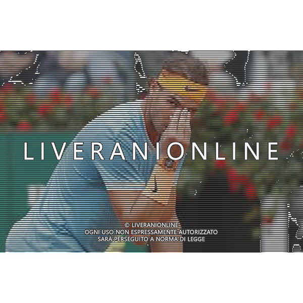 Roma 18/05/2019 - INTERNAZIONALI BNL D\' Italia 2019 - maschili - Stefanos Tsitsipas vs Rafael Nadal - nella foto: Rafael Nadal ©Claudio Zamagni/Agenzia Aldo Liverani s.a.s. Rafael Nadal during the semi-finals match between Stefanos Tsitsipas and Rafael Nadal at the The Internazionali BNL d\'Italia 2019 at Foro Italico on May 18, 2019 in Rome, Italy. Photo Credit by Claudio Zamagni-Aldo Liverani Photo Agency / AGENZIA ALDO LIVERANI SAS