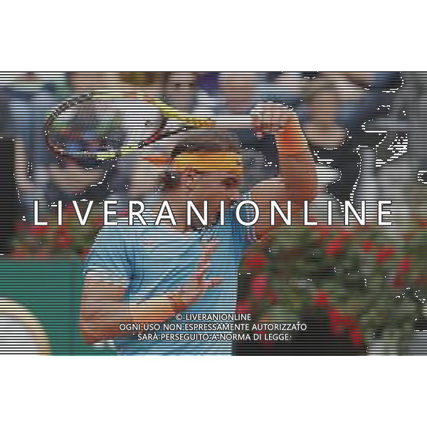 Roma 18/05/2019 - INTERNAZIONALI BNL D\' Italia 2019 - maschili - Stefanos Tsitsipas vs Rafael Nadal - nella foto: Rafael Nadal ©Claudio Zamagni/Agenzia Aldo Liverani s.a.s. Rafael Nadal during the semi-finals match between Stefanos Tsitsipas and Rafael Nadal at the The Internazionali BNL d\'Italia 2019 at Foro Italico on May 18, 2019 in Rome, Italy. Photo Credit by Claudio Zamagni-Aldo Liverani Photo Agency / AGENZIA ALDO LIVERANI SAS