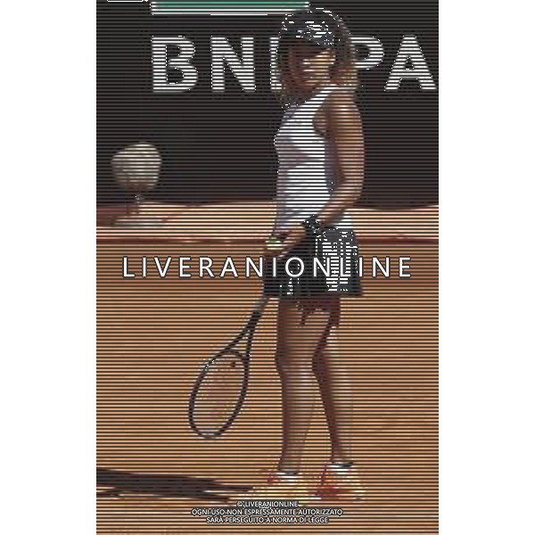 Roma 16/05/2019 - INTERNAZIONALI BNL D\' Italia 2019 - Naomi Osaka vs Dominika Cibulkova - nella foto: Naomi Osaka ©Claudio Zamagni/Agenzia Aldo Liverani s.a.s. Naomi Osaka during the match between Naomi Osaka and Dominika Cibulkova at the The Internazionali BNL d\'Italia 2019 at Foro Italico on May 16, 2019 in Rome, Italy. Photo Credit by Claudio Zamagni-Aldo Liverani Photo Agency / AGENZIA ALDO LIVERANI SAS