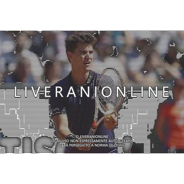 Roma 16/05/2019 - INTERNAZIONALI BNL D\' Italia 2019 - Dominic THIEM vs Fernando VERDASCO - nella foto: Dominic THIEM©Claudio Zamagni/Agenzia Aldo Liverani s.a.s. Dominic THIEM during the Match between Dominic THIEM vs Fernando VERDASCO at The Internazionali BNL d\'Italia 2019 at Foro Italico on May 16, 2019 in Rome, Italy. Photo Credit by Claudio Zamagni-Aldo Liverani Photo Agency / AGENZIA ALDO LIVERANI SAS
