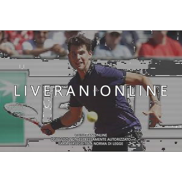 Roma 16/05/2019 - INTERNAZIONALI BNL D\' Italia 2019 - Dominic THIEM vs Fernando VERDASCO - nella foto: Dominic THIEM©Claudio Zamagni/Agenzia Aldo Liverani s.a.s. Dominic THIEM during the Match between Dominic THIEM vs Fernando VERDASCO at The Internazionali BNL d\'Italia 2019 at Foro Italico on May 16, 2019 in Rome, Italy. Photo Credit by Claudio Zamagni-Aldo Liverani Photo Agency / AGENZIA ALDO LIVERANI SAS