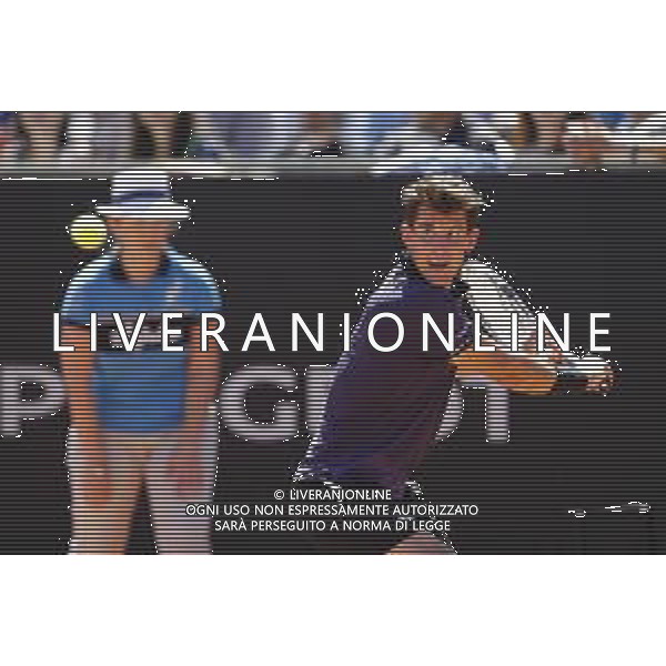 Roma 16/05/2019 - INTERNAZIONALI BNL D\' Italia 2019 - Dominic THIEM vs Fernando VERDASCO - nella foto: Dominic THIEM ©Claudio Zamagni/Agenzia Aldo Liverani s.a.s. Dominic THIEM during the Match between Dominic THIEM vs Fernando VERDASCO at The Internazionali BNL d\'Italia 2019 at Foro Italico on May 16, 2019 in Rome, Italy. Photo Credit by Claudio Zamagni-Aldo Liverani Photo Agency / AGENZIA ALDO LIVERANI SAS