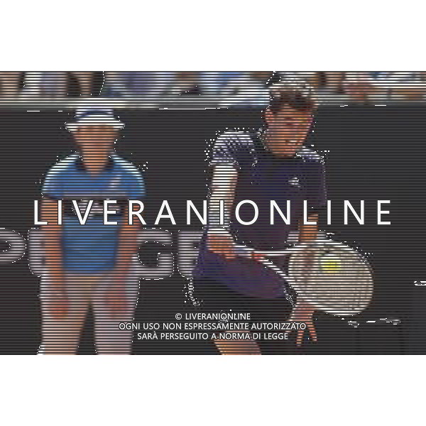 Roma 16/05/2019 - INTERNAZIONALI BNL D\' Italia 2019 - Dominic THIEM vs Fernando VERDASCO - nella foto: Dominic THIEM©Claudio Zamagni/Agenzia Aldo Liverani s.a.s. Dominic THIEM during the Match between Dominic THIEM vs Fernando VERDASCO at The Internazionali BNL d\'Italia 2019 at Foro Italico on May 16, 2019 in Rome, Italy. Photo Credit by Claudio Zamagni-Aldo Liverani Photo Agency / AGENZIA ALDO LIVERANI SAS