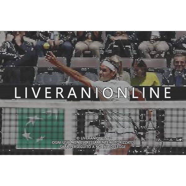 Roma 16/05/2019 - INTERNAZIONALI BNL D\' Italia 2019 - Joao Sousa vs Roger Federer - nella foto: Roger Federer ©Claudio Zamagni/Agenzia Aldo Liverani s.a.s. Roger Federer during the match between Joao Sousa and Roger Federer at the The Internazionali BNL d\'Italia 2019 at Foro Italico on May 16, 2019 in Rome, Italy. Photo Credit by Claudio Zamagni-Aldo Liverani Photo Agency / AGENZIA ALDO LIVERANI SAS