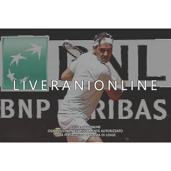 Roma 16/05/2019 - INTERNAZIONALI BNL D\' Italia 2019 - Joao Sousa vs Roger Federer - nella foto: Roger Federer ©Claudio Zamagni/Agenzia Aldo Liverani s.a.s. Roger Federer during the match between Joao Sousa and Roger Federer at the The Internazionali BNL d\'Italia 2019 at Foro Italico on May 16, 2019 in Rome, Italy. Photo Credit by Claudio Zamagni-Aldo Liverani Photo Agency / AGENZIA ALDO LIVERANI SAS