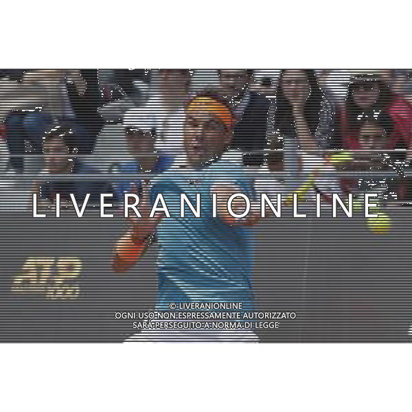 Roma 16/05/2019 - INTERNAZIONALI BNL D\' Italia 2019 - Jeremy Chardy vs Rafael Nadal - nella foto: Rafael Nadal ©Claudio Zamagni/Agenzia Aldo Liverani s.a.s. Rafael Nadal during the match between Jeremy Chardy and Rafael Nadal at the The Internazionali BNL d\'Italia 2019 at Foro Italico on May 16, 2019 in Rome, Italy. Photo Credit by Claudio Zamagni-Aldo Liverani Photo Agency / AGENZIA ALDO LIVERANI SAS