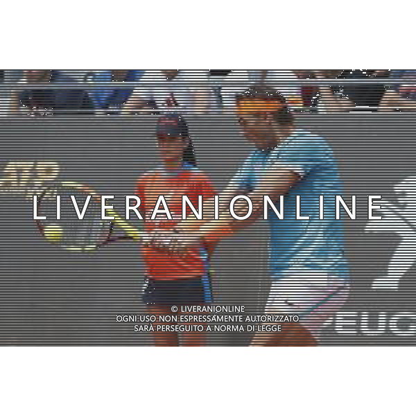 Roma 16/05/2019 - INTERNAZIONALI BNL D\' Italia 2019 - Jeremy Chardy vs Rafael Nadal - nella foto: Rafael Nadal ©Claudio Zamagni/Agenzia Aldo Liverani s.a.s. Rafael Nadal during the match between Jeremy Chardy and Rafael Nadal at the The Internazionali BNL d\'Italia 2019 at Foro Italico on May 16, 2019 in Rome, Italy. Photo Credit by Claudio Zamagni-Aldo Liverani Photo Agency / AGENZIA ALDO LIVERANI SAS