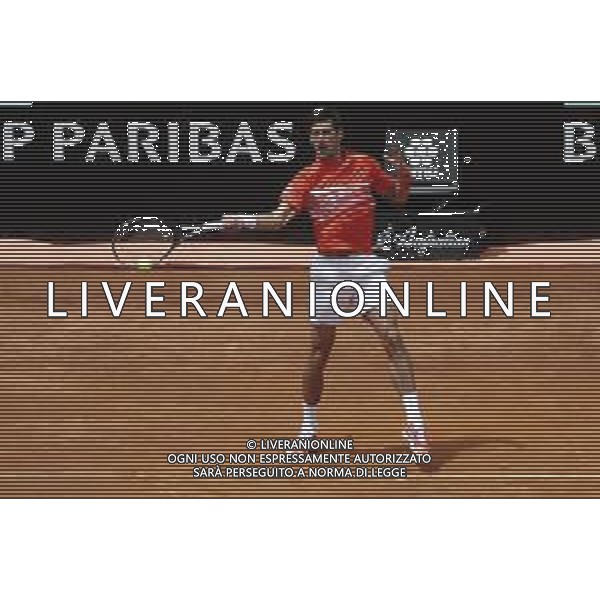 Roma 16/05/2019 - INTERNAZIONALI BNL D\' Italia 2019 - Novak Djocovic vs Denis Shapovalov - nella foto: Novak Djocovic ©Claudio Zamagni/Agenzia Aldo Liverani s.a.s. Novak Djocovic during the match between Novak Djocovic vs Denis Shapovalov at the The Internazionali BNL d\'Italia 2019 at Foro Italico on May 16, 2019 in Rome, Italy. Photo Credit by Claudio Zamagni-Aldo Liverani Photo Agency / AGENZIA ALDO LIVERANI SAS