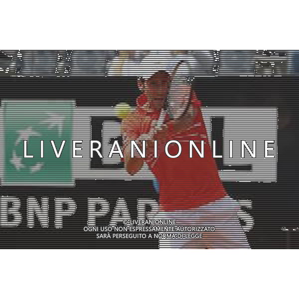Roma 16/05/2019 - INTERNAZIONALI BNL D\' Italia 2019 - Novak Djocovic vs Denis Shapovalov - nella foto: Novak Djocovic ©Claudio Zamagni/Agenzia Aldo Liverani s.a.s. Novak Djocovic during the match between Novak Djocovic vs Denis Shapovalov at the The Internazionali BNL d\'Italia 2019 at Foro Italico on May 16, 2019 in Rome, Italy. Photo Credit by Claudio Zamagni-Aldo Liverani Photo Agency / AGENZIA ALDO LIVERANI SAS