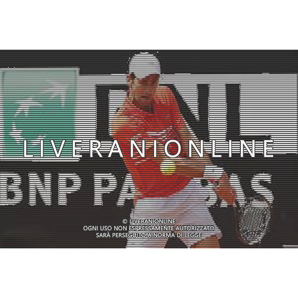Roma 16/05/2019 - INTERNAZIONALI BNL D\' Italia 2019 - Novak Djocovic vs Denis Shapovalov - nella foto: Novak Djocovic ©Claudio Zamagni/Agenzia Aldo Liverani s.a.s. Novak Djocovic during the match between Novak Djocovic vs Denis Shapovalov at the The Internazionali BNL d\'Italia 2019 at Foro Italico on May 16, 2019 in Rome, Italy. Photo Credit by Claudio Zamagni-Aldo Liverani Photo Agency / AGENZIA ALDO LIVERANI SAS