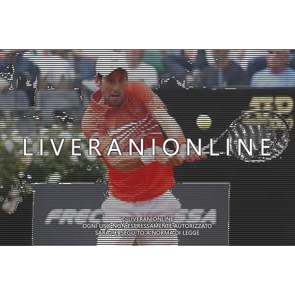 Roma 16/05/2019 - INTERNAZIONALI BNL D\' Italia 2019 - Novak Djocovic vs Denis Shapovalov - nella foto: Novak Djocovic ©Claudio Zamagni/Agenzia Aldo Liverani s.a.s. Novak Djocovic during the match between Novak Djocovic vs Denis Shapovalov at the The Internazionali BNL d\'Italia 2019 at Foro Italico on May 16, 2019 in Rome, Italy. Photo Credit by Claudio Zamagni-Aldo Liverani Photo Agency / AGENZIA ALDO LIVERANI SAS