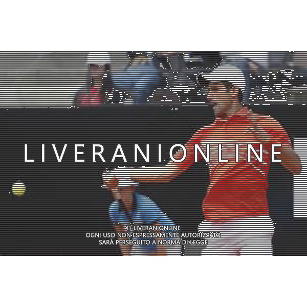 Roma 16/05/2019 - INTERNAZIONALI BNL D\' Italia 2019 - Novak Djocovic vs Denis Shapovalov - nella foto: Novak Djocovic ©Claudio Zamagni/Agenzia Aldo Liverani s.a.s. Novak Djocovic during the match between Novak Djocovic vs Denis Shapovalov at the The Internazionali BNL d\'Italia 2019 at Foro Italico on May 16, 2019 in Rome, Italy. Photo Credit by Claudio Zamagni-Aldo Liverani Photo Agency / AGENZIA ALDO LIVERANI SAS