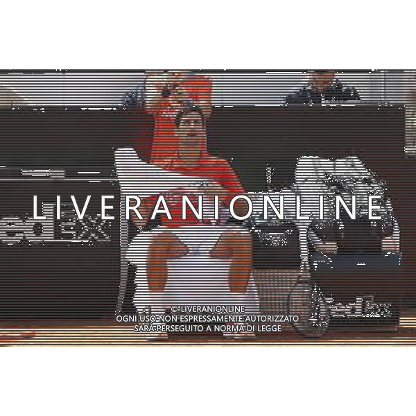 Roma 16/05/2019 - INTERNAZIONALI BNL D\' Italia 2019 - Novak Djocovic vs Denis Shapovalov - nella foto: Novak Djocovic ©Claudio Zamagni/Agenzia Aldo Liverani s.a.s. Novak Djocovic during the match between Novak Djocovic vs Denis Shapovalov at the The Internazionali BNL d\'Italia 2019 at Foro Italico on May 16, 2019 in Rome, Italy. Photo Credit by Claudio Zamagni-Aldo Liverani Photo Agency / AGENZIA ALDO LIVERANI SAS