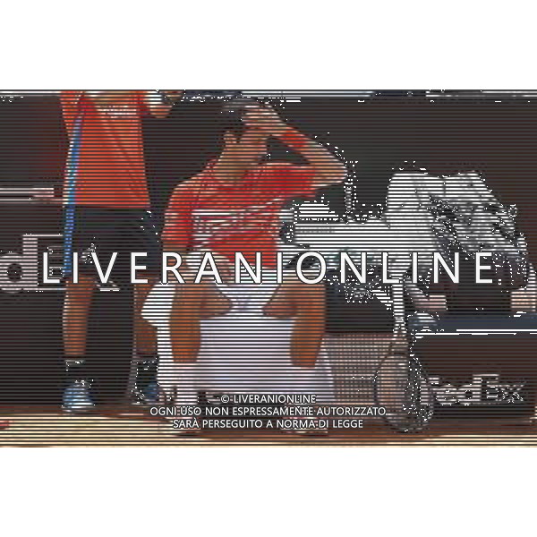 Roma 16/05/2019 - INTERNAZIONALI BNL D\' Italia 2019 - Novak Djocovic vs Denis Shapovalov - nella foto: Novak Djocovic ©Claudio Zamagni/Agenzia Aldo Liverani s.a.s. Novak Djocovic during the match between Novak Djocovic vs Denis Shapovalov at the The Internazionali BNL d\'Italia 2019 at Foro Italico on May 16, 2019 in Rome, Italy. Photo Credit by Claudio Zamagni-Aldo Liverani Photo Agency / AGENZIA ALDO LIVERANI SAS