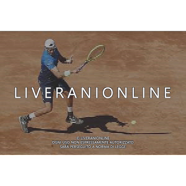 Roma 16/05/2019 - INTERNAZIONALI BNL D\' Italia 2019 - Matteo Berrettini vs Diego Schwartzman - nella foto: Matteo Berrettini ©Claudio Zamagni/Agenzia Aldo Liverani s.a.s. Matteo Berrettini during the match between Matteo Berrettini and Diego Schwartzman at the The Internazionali BNL d\'Italia 2019 at Foro Italico on May 16, 2019 in Rome, Italy. Photo Credit by Claudio Zamagni-Aldo Liverani Photo Agency / AGENZIA ALDO LIVERANI SAS