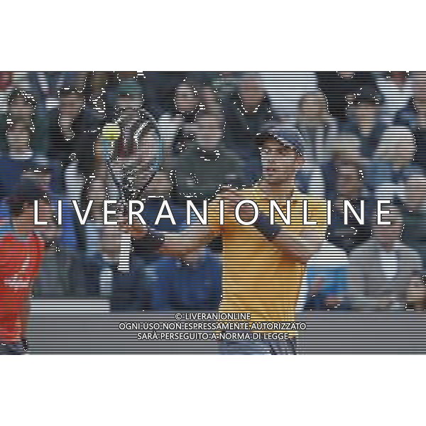 Roma 16/05/2019 - INTERNAZIONALI BNL D\' Italia 2019 - Borna Coric vs Roger Federer - nella foto: Borna Coric ©Claudio Zamagni/Agenzia Aldo Liverani s.a.s. Borna Coric during the match between Borna Coric and Roger Federerat the The Internazionali BNL d\'Italia 2019 at Foro Italico on May 16, 2019 in Rome, Italy. Photo Credit by Claudio Zamagni-Aldo Liverani Photo Agency / AGENZIA ALDO LIVERANI SAS