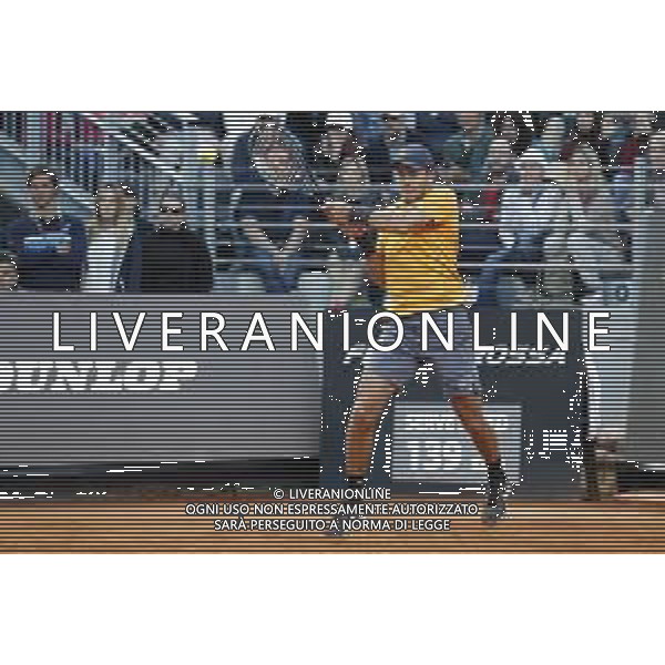 Roma 16/05/2019 - INTERNAZIONALI BNL D\' Italia 2019 - Borna Coric vs Roger Federer - nella foto: Borna Coric ©Claudio Zamagni/Agenzia Aldo Liverani s.a.s. Borna Coric during the match between Borna Coric and Roger Federerat the The Internazionali BNL d\'Italia 2019 at Foro Italico on May 16, 2019 in Rome, Italy. Photo Credit by Claudio Zamagni-Aldo Liverani Photo Agency / AGENZIA ALDO LIVERANI SAS