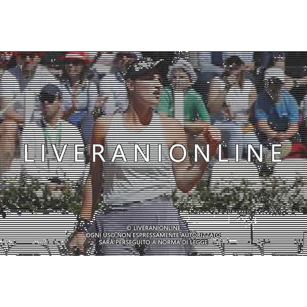 Roma 16/05/2019 - INTERNAZIONALI BNL D\' Italia 2019 - Simona Halep vs Markéta Vondrou?ová - nella foto: Markéta Vondrou?ová ©Claudio Zamagni/Agenzia Aldo Liverani s.a.s. Markéta Vondrou?ová during the match between Simona Halep vs Markéta Vondrou?ová at the The Internazionali BNL d\'Italia 2019 at Foro Italico on May 16, 2019 in Rome, Italy. Photo Credit by Claudio Zamagni-Aldo Liverani Photo Agency / AGENZIA ALDO LIVERANI SAS