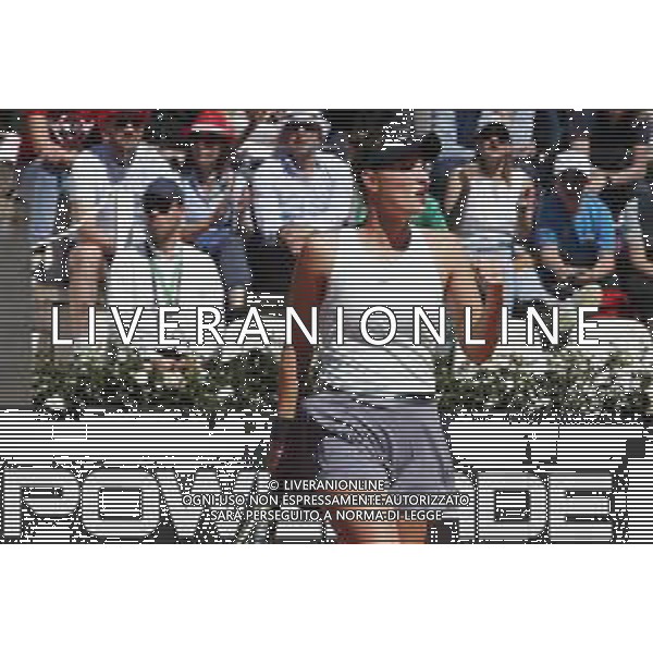 Roma 16/05/2019 - INTERNAZIONALI BNL D\' Italia 2019 - Simona Halep vs Markéta Vondrou?ová - nella foto: Markéta Vondrou?ová ©Claudio Zamagni/Agenzia Aldo Liverani s.a.s. Markéta Vondrou?ová during the match between Simona Halep vs Markéta Vondrou?ová at the The Internazionali BNL d\'Italia 2019 at Foro Italico on May 16, 2019 in Rome, Italy. Photo Credit by Claudio Zamagni-Aldo Liverani Photo Agency / AGENZIA ALDO LIVERANI SAS