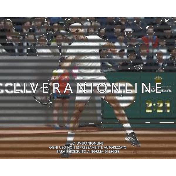 Roma 16/05/2019 - INTERNAZIONALI BNL D\' Italia 2019 - Borna Coric vs Roger Federer - nella foto: Roger Federer ©Claudio Zamagni/Agenzia Aldo Liverani s.a.s. Roger Federer during the match between Borna Coric and Roger Federerat the The Internazionali BNL d\'Italia 2019 at Foro Italico on May 16, 2019 in Rome, Italy. Photo Credit by Claudio Zamagni-Aldo Liverani Photo Agency / AGENZIA ALDO LIVERANI SAS