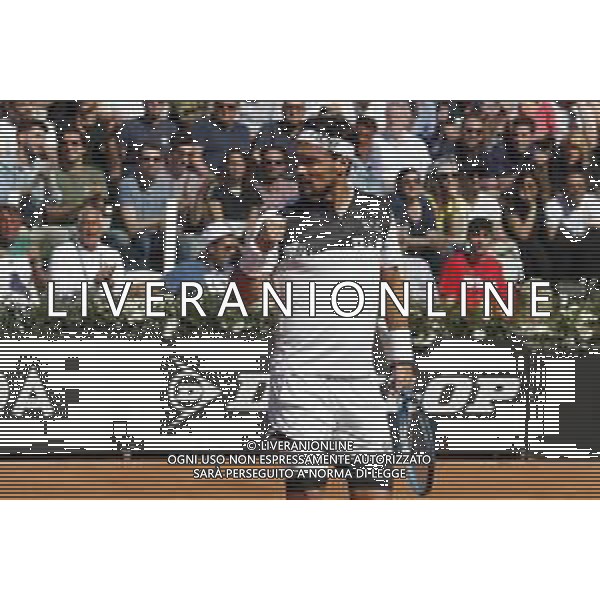 Roma 16/05/2019 - INTERNAZIONALI BNL D\' Italia 2019 - Radu Albot vs Fabio Fognini - nella foto: Esultanza Fabio Fognini ©Claudio Zamagni/Agenzia Aldo Liverani s.a.s. Fabio Fognini during the match between Radu Albot and Fabio Fognini at the The Internazionali BNL d\'Italia 2019 at Foro Italico on May 16, 2019 in Rome, Italy. Photo Credit by Claudio Zamagni-Aldo Liverani Photo Agency / AGENZIA ALDO LIVERANI SAS