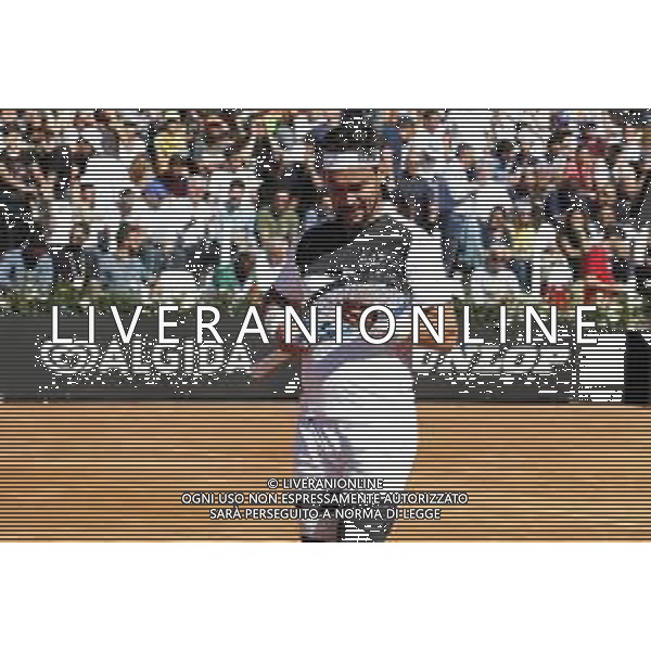 Roma 16/05/2019 - INTERNAZIONALI BNL D\' Italia 2019 - Radu Albot vs Fabio Fognini - nella foto: Fabio Fognini ©Claudio Zamagni/Agenzia Aldo Liverani s.a.s. Fabio Fognini during the match between Radu Albot and Fabio Fognini at the The Internazionali BNL d\'Italia 2019 at Foro Italico on May 16, 2019 in Rome, Italy. Photo Credit by Claudio Zamagni-Aldo Liverani Photo Agency / AGENZIA ALDO LIVERANI SAS