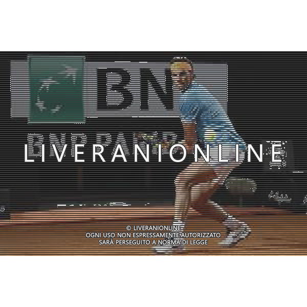 Roma 16/05/2019 - INTERNAZIONALI BNL D\' Italia 2019 - Nikoloz Basilashvili vs Rafael Nadal - nella foto: Rafael Nadal ©Claudio Zamagni/Agenzia Aldo Liverani s.a.s. Rafael Nadal during the match between Nikoloz Basilashvili and Rafael Nadal at The Internazionali BNL d\'Italia 2019 at Foro Italico on May 16, 2019 in Rome, Italy. Photo Credit by Claudio Zamagni-Aldo Liverani Photo Agency / AGENZIA ALDO LIVERANI SAS