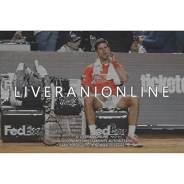 Roma 16/05/2019 - INTERNAZIONALI BNL D\' Italia 2019 - Djokovic Novak vs Philip Kohlschreiber - nella foto: Djokovic Novak ©Claudio Zamagni/Agenzia Aldo Liverani s.a.s. Djokovic Novak during the match between Djokovic Novak vs Philip Kohlschreiber at The Internazionali BNL d\'Italia 2019 at Foro Italico on May 16, 2019 in Rome, Italy. Photo Credit by Claudio Zamagni-Aldo Liverani Photo Agency / AGENZIA ALDO LIVERANI SAS