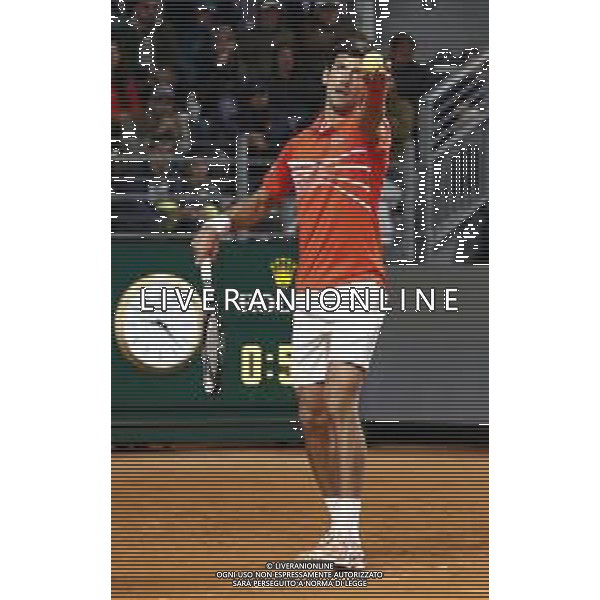 Roma 16/05/2019 - INTERNAZIONALI BNL D\' Italia 2019 - Djokovic Novak vs Philip Kohlschreiber - nella foto: Djokovic Novak ©Claudio Zamagni/Agenzia Aldo Liverani s.a.s. Djokovic Novak during the match between Djokovic Novak vs Philip Kohlschreiber at The Internazionali BNL d\'Italia 2019 at Foro Italico on May 16, 2019 in Rome, Italy. Photo Credit by Claudio Zamagni-Aldo Liverani Photo Agency / AGENZIA ALDO LIVERANI SAS