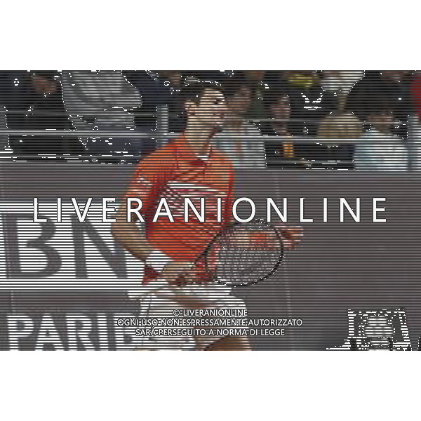 Roma 16/05/2019 - INTERNAZIONALI BNL D\' Italia 2019 - Djokovic Novak vs Philip Kohlschreiber - nella foto: Djokovic Novak ©Claudio Zamagni/Agenzia Aldo Liverani s.a.s. Djokovic Novak during the match between Djokovic Novak vs Philip Kohlschreiber at The Internazionali BNL d\'Italia 2019 at Foro Italico on May 16, 2019 in Rome, Italy. Photo Credit by Claudio Zamagni-Aldo Liverani Photo Agency / AGENZIA ALDO LIVERANI SAS