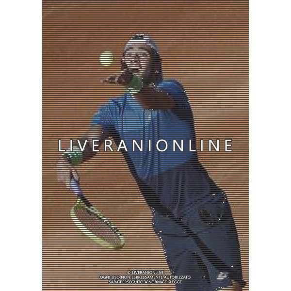 Roma 16/05/2019 - INTERNAZIONALI BNL D\' Italia 2019 - Matteo Berrettini vs Diego Schwartzman - nella foto: Matteo Berrettini©Claudio Zamagni/Agenzia Aldo Liverani s.a.s. Matteo Berrettini during the match between Matteo Berrettini and Diego Schwartzman at the The Internazionali BNL d\'Italia 2019 at Foro Italico on May 16, 2019 in Rome, Italy. Photo Credit by Claudio Zamagni-Aldo Liverani Photo Agency / AGENZIA ALDO LIVERANI SAS