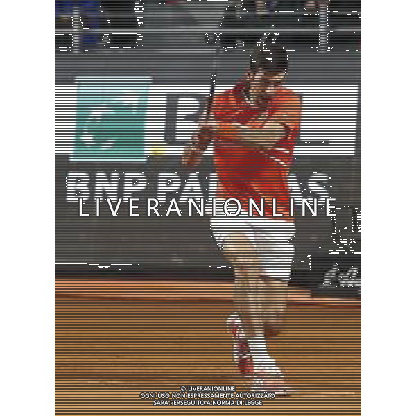Roma 16/05/2019 - INTERNAZIONALI BNL D\' Italia 2019 - Djokovic Novak vs Philip Kohlschreiber - nella foto: Djokovic Novak ©Claudio Zamagni/Agenzia Aldo Liverani s.a.s. Djokovic Novak during the match between Djokovic Novak vs Philip Kohlschreiber at The Internazionali BNL d\'Italia 2019 at Foro Italico on May 16, 2019 in Rome, Italy. Photo Credit by Claudio Zamagni-Aldo Liverani Photo Agency / AGENZIA ALDO LIVERANI SAS