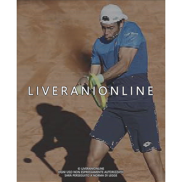 Roma 16/05/2019 - INTERNAZIONALI BNL D\' Italia 2019 - Matteo Berrettini vs Diego Schwartzman - nella foto: Matteo Berrettini ©Claudio Zamagni/Agenzia Aldo Liverani s.a.s. Matteo Berrettini during the match between Matteo Berrettini and Diego Schwartzman at the The Internazionali BNL d\'Italia 2019 at Foro Italico on May 16, 2019 in Rome, Italy. Photo Credit by Claudio Zamagni-Aldo Liverani Photo Agency / AGENZIA ALDO LIVERANI SAS