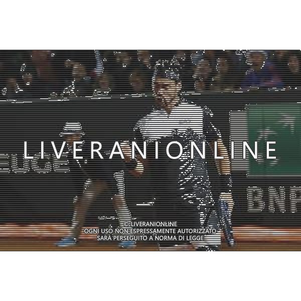 Roma 16/05/2019 - INTERNAZIONALI BNL D\' Italia 2019 - Stefanos Tsitsipas vs Fabio Fognini - nella foto: Fabio Fognini ©Claudio Zamagni/Agenzia Aldo Liverani s.a.s. Fabio Fognini during the match between Stefanos Tsitsipas and Fabio Fognini at The Internazionali BNL d\'Italia 2019 at Foro Italico on May 16, 2019 in Rome, Italy. Photo Credit by Claudio Zamagni-Aldo Liverani Photo Agency / AGENZIA ALDO LIVERANI SAS