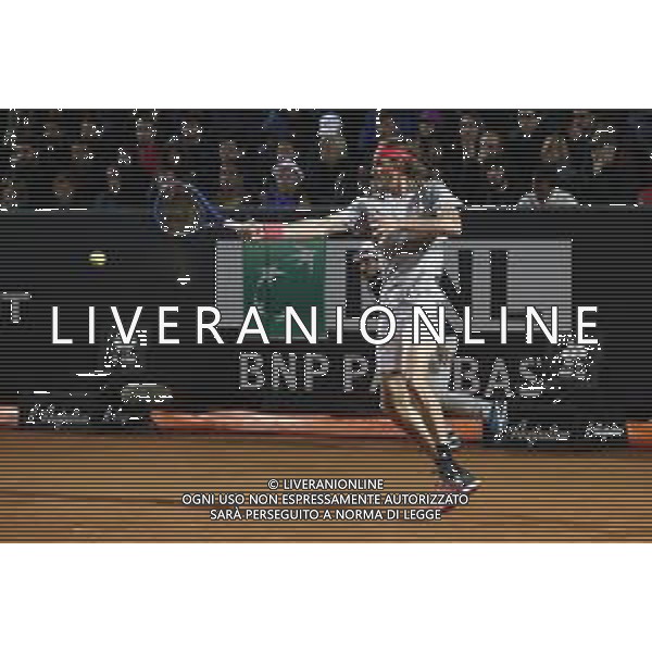 Roma 16/05/2019 - INTERNAZIONALI BNL D\' Italia 2019 - Stefanos Tsitsipas vs Fabio Fognini - nella foto: Stefanos Tsitsipas ©Claudio Zamagni/Agenzia Aldo Liverani s.a.s. Stefanos Tsitsipas during the match between Stefanos Tsitsipas and Fabio Fognini at The Internazionali BNL d\'Italia 2019 at Foro Italico on May 16, 2019 in Rome, Italy. Photo Credit by Claudio Zamagni-Aldo Liverani Photo Agency / AGENZIA ALDO LIVERANI SAS